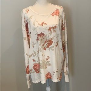 We The Free long sleeve floral cotton blend